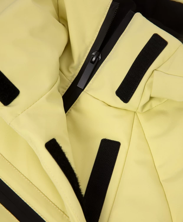 Куртка демисезонная из плотной матовой плащовки желтая Gulliver