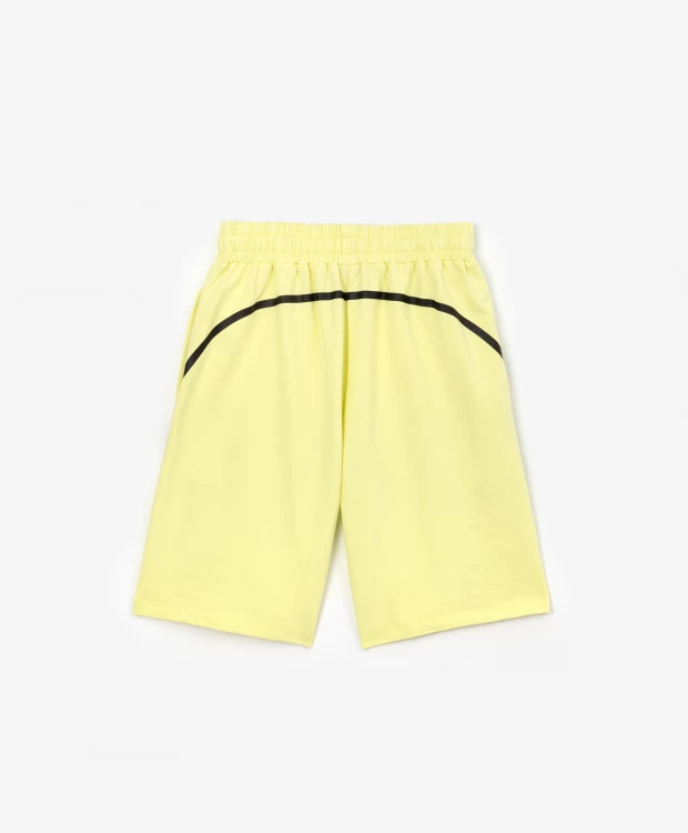 фото Шорты из тонкого футера желтые gulliver (152)