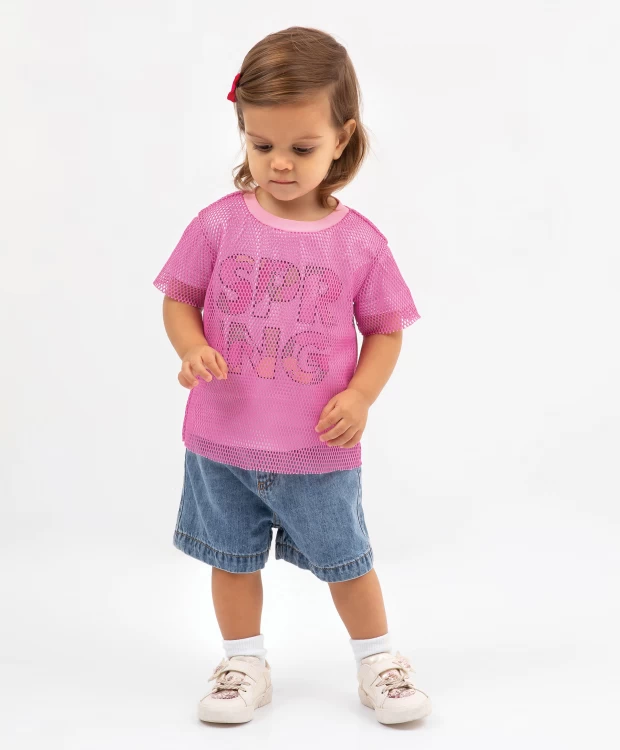 футболка с коротким рукавом салатовая gulliver Футболка с коротким рукавом комбинированная розовая Gulliver
