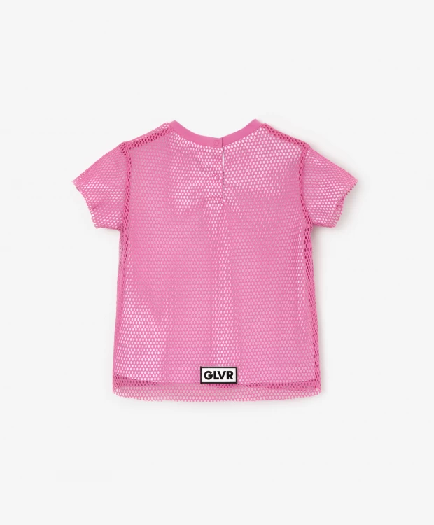 Футболка с коротким рукавом комбинированная розовая Gulliver (98), размер 98, цвет розовый Футболка с коротким рукавом комбинированная розовая Gulliver (98) - фото 2