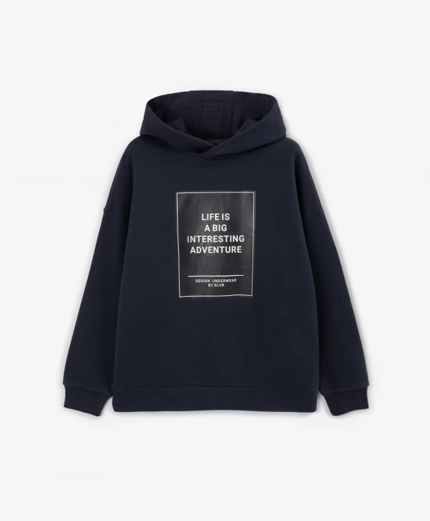 фото Базовая нераспашная толстовка gulliver (158-164)