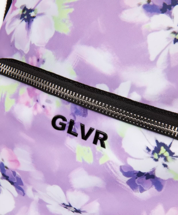 фото Мягкий плащевой рюкзак с цветочным рисунком gulliver (one size)