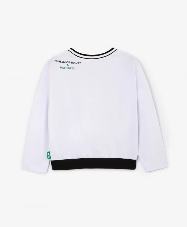 фото Объемная футболка с эластичной тесьмой по низу изделия gulliver (116)