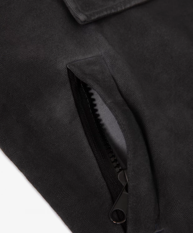 фото Толстовка с короткой молнией модного графитового цвета gulliver (122)