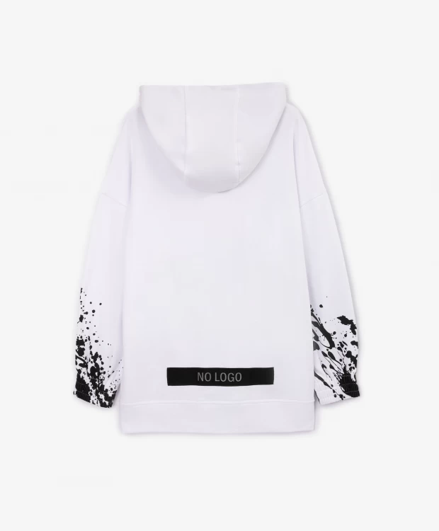 фото Удлиненная толстовка с контрастной отделкой gulliver (146)