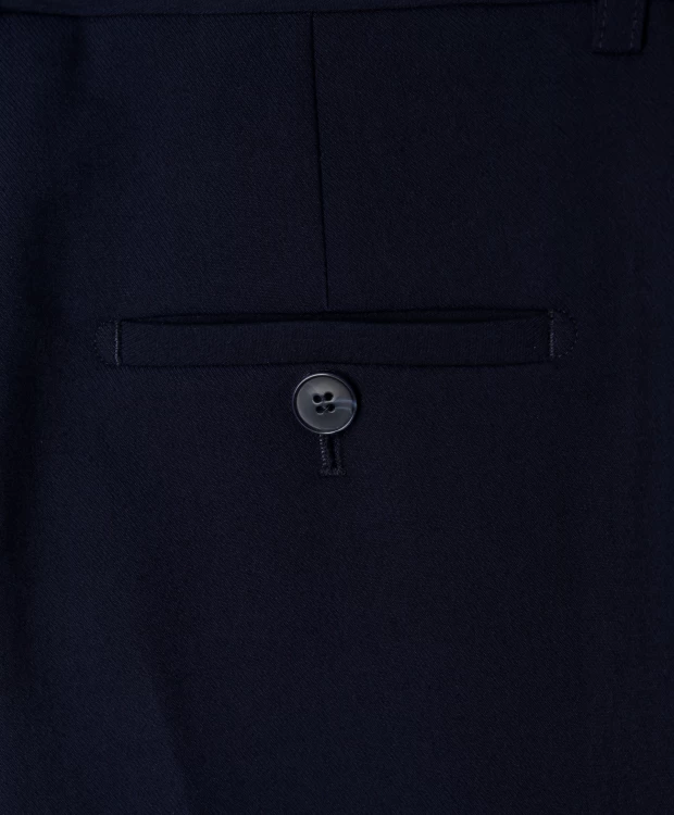 фото Брюки классические прямого силуэта синие gulliver (170)