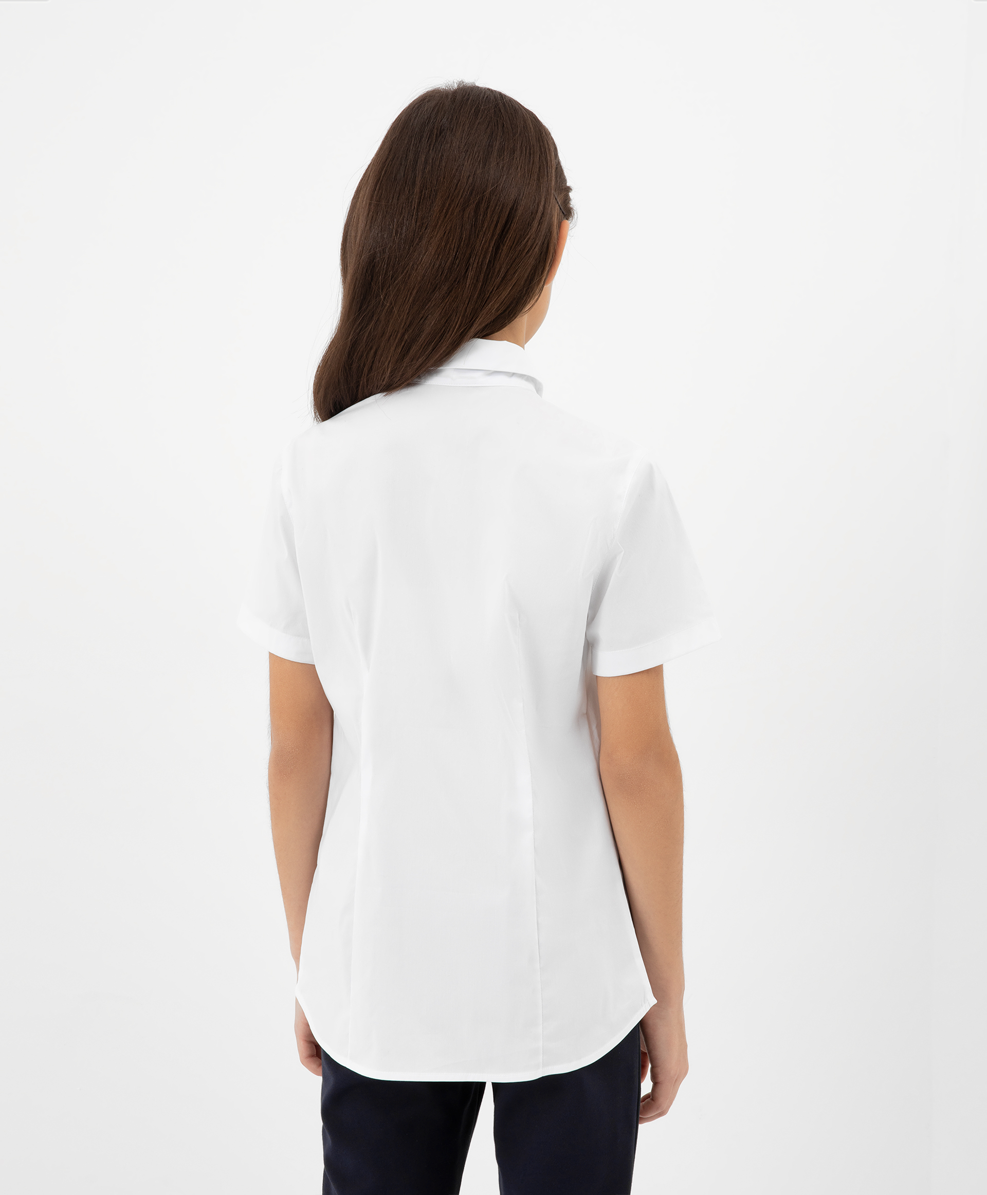 Блузка белая с коротким рукавом Gulliver 200GSGC2202, размер 134, цвет белый - фото 2