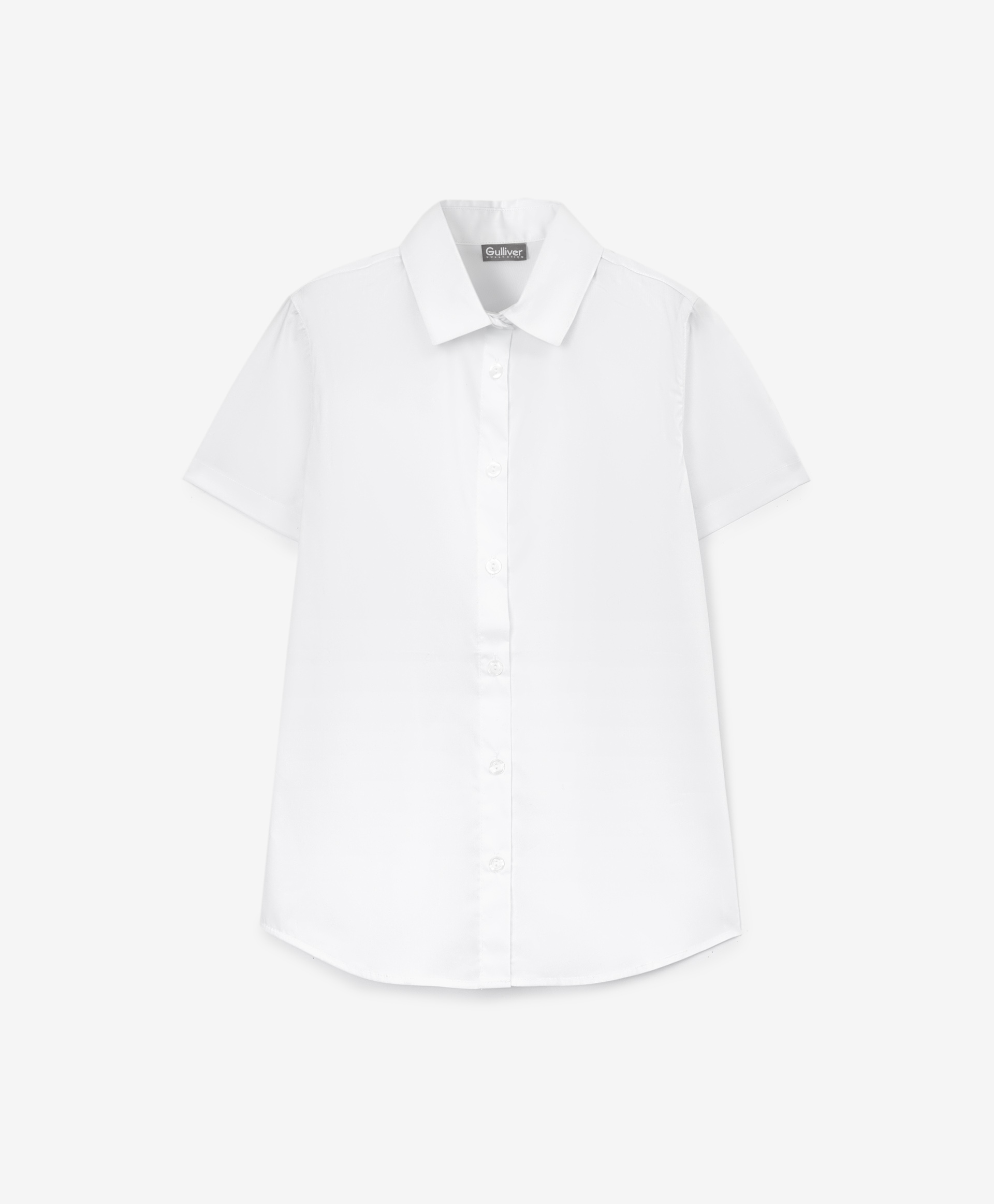 Блузка белая с коротким рукавом Gulliver 200GSGC2202, размер 134, цвет белый - фото 3