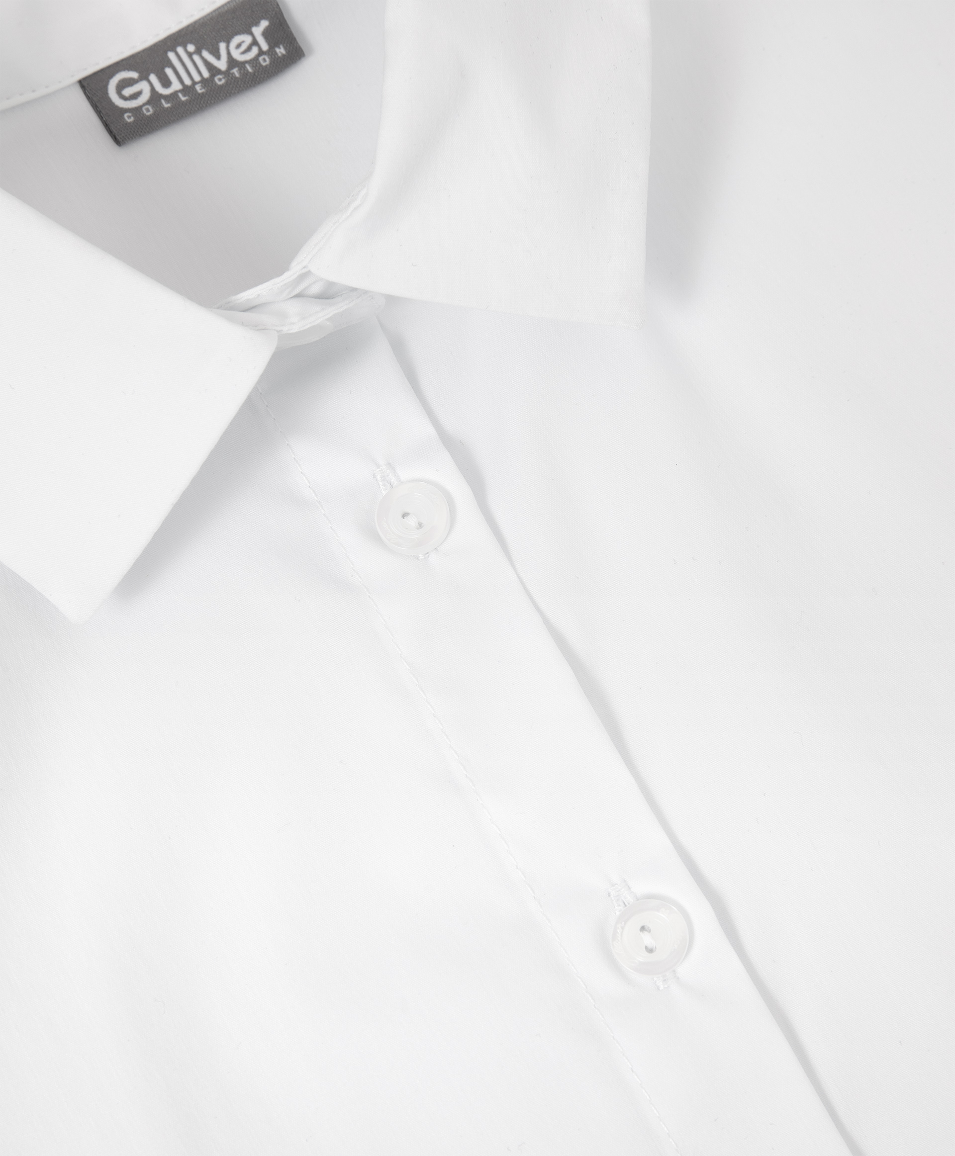 Блузка белая с коротким рукавом Gulliver 200GSGC2202, размер 134, цвет белый - фото 5