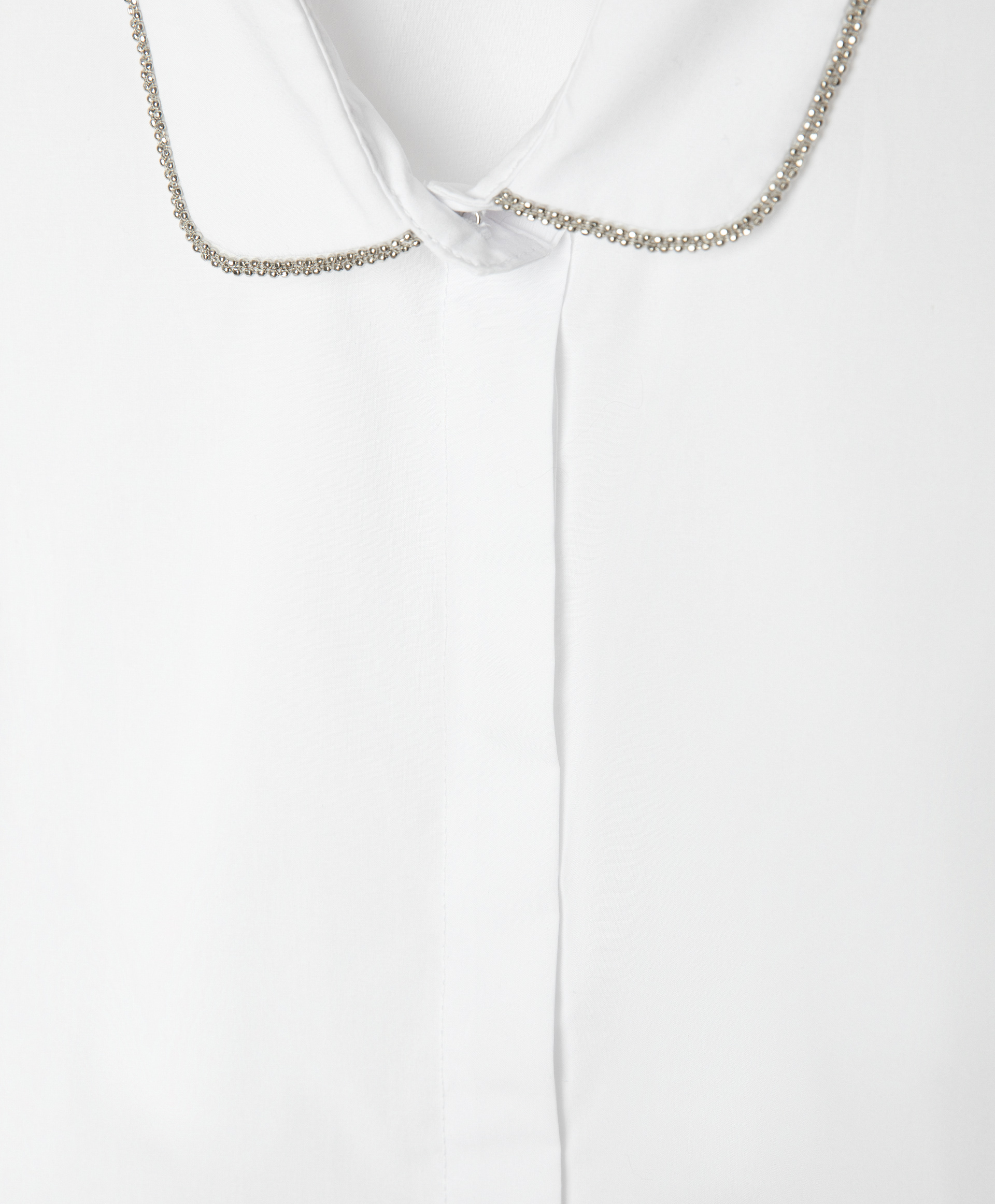 Блузка оверсайз с длинным рукавом белая Gulliver 200GSGC2203, размер 152, цвет белый - фото 5