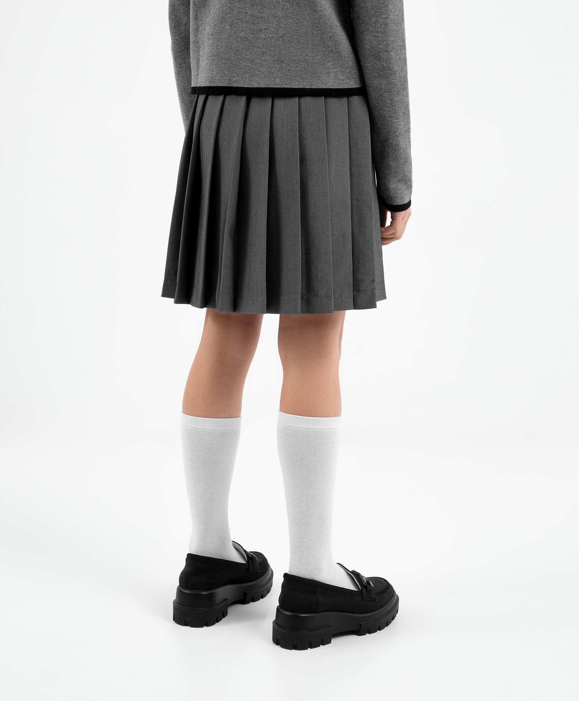 фото Юбка в складку серая gulliver