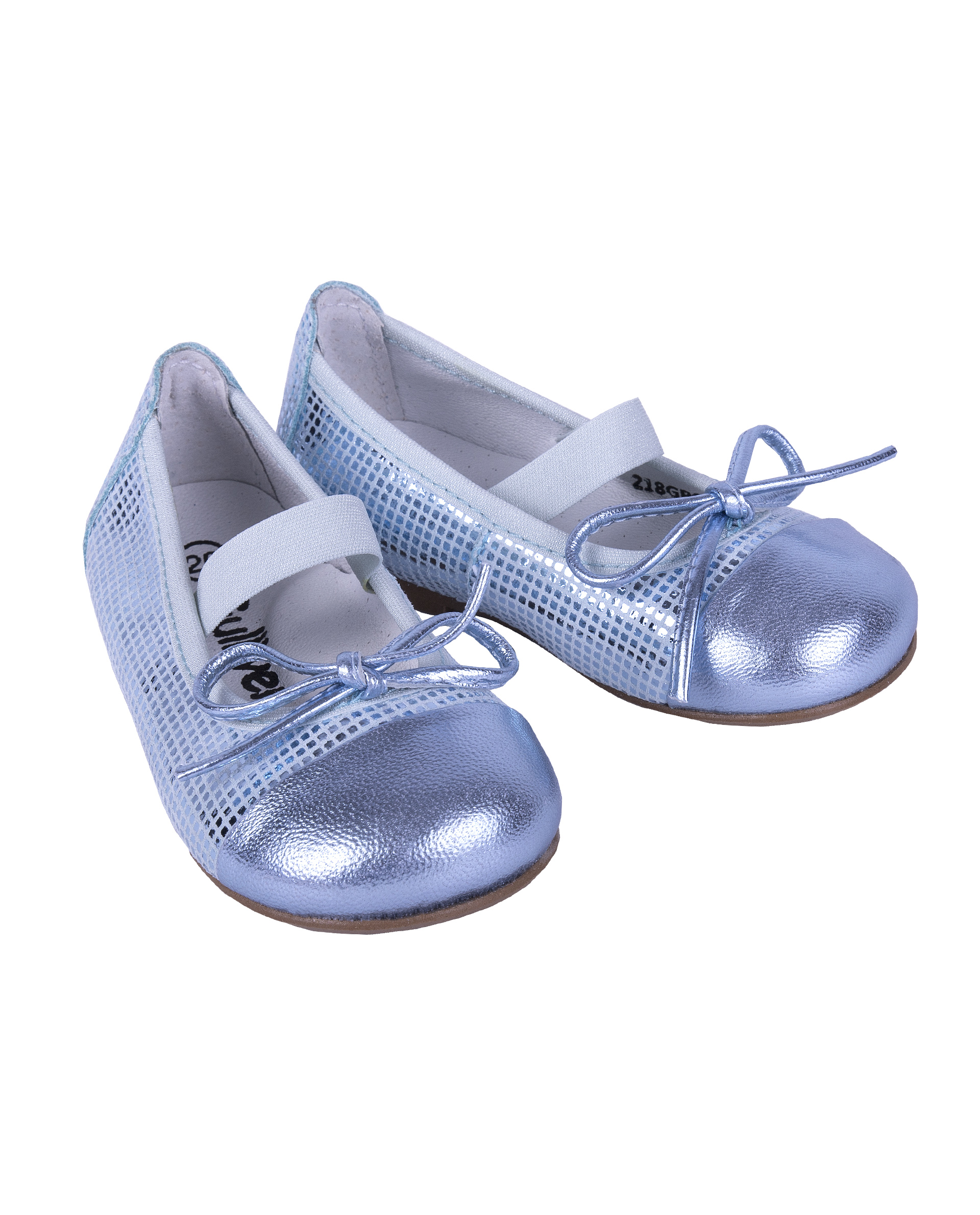 Туфли из натуральной перламутровой кожи Gulliver 218GPGBS0001, размер 23, цвет голубой