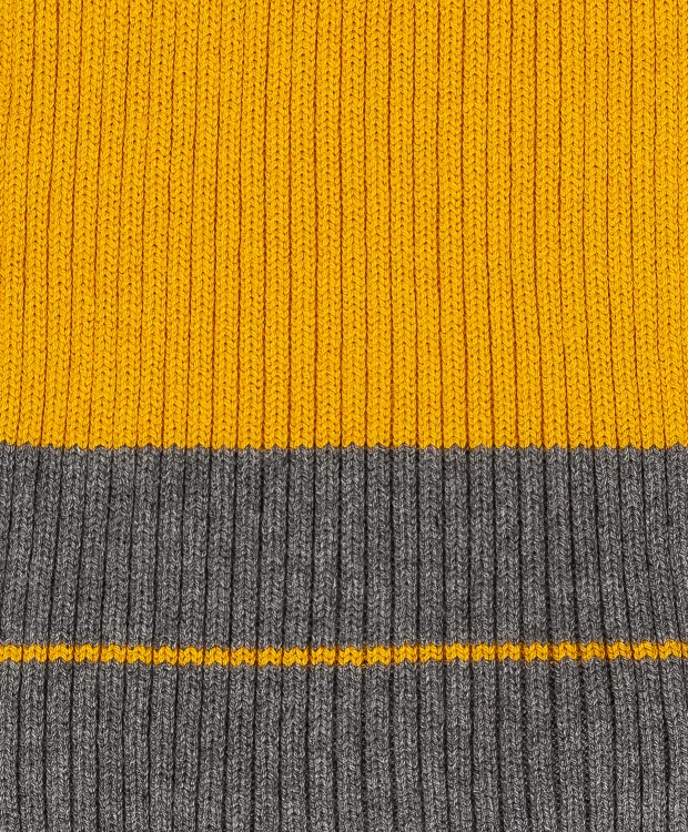 фото Желтый вязаный шарф gulliver (без размера)