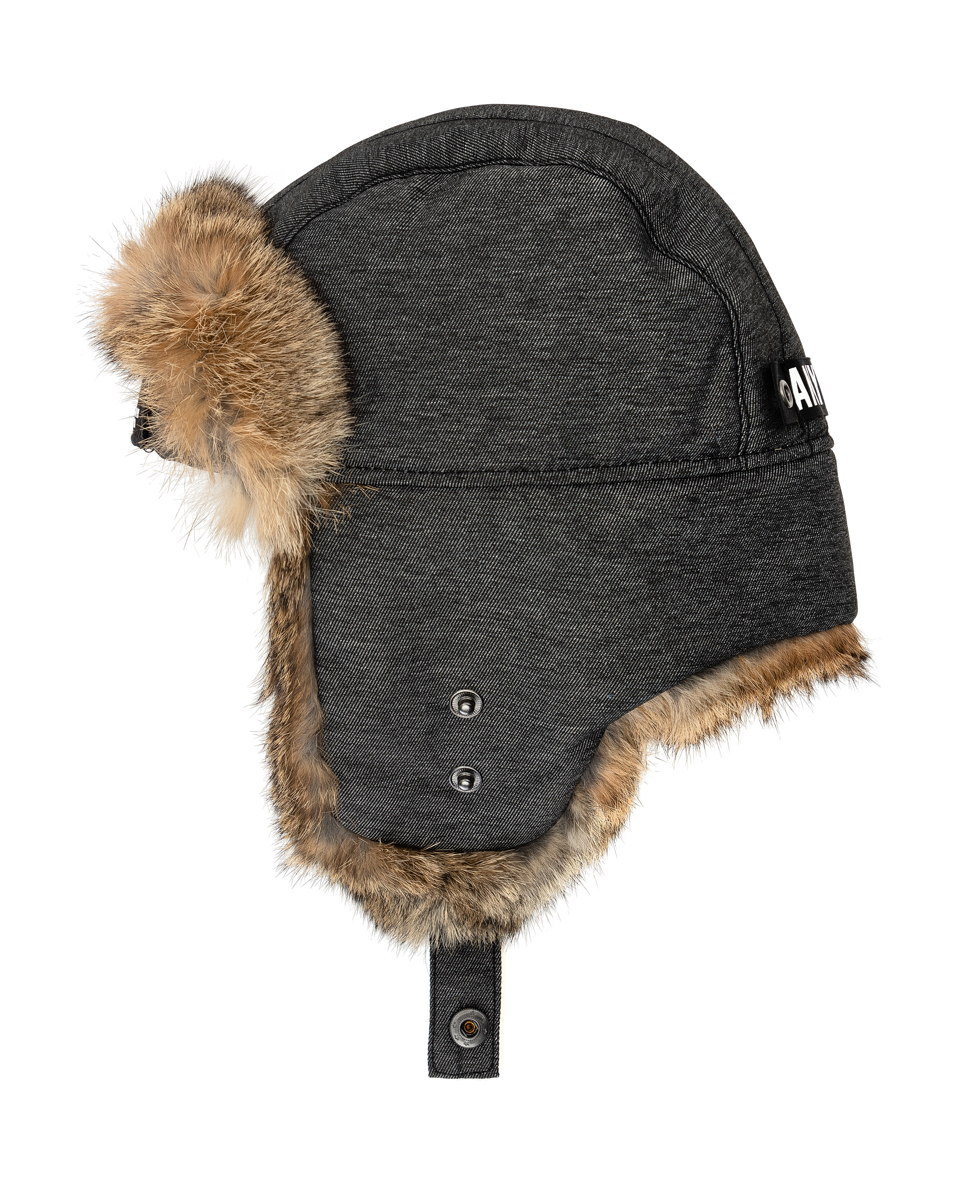 фото Серая шапка-ушанка gulliver