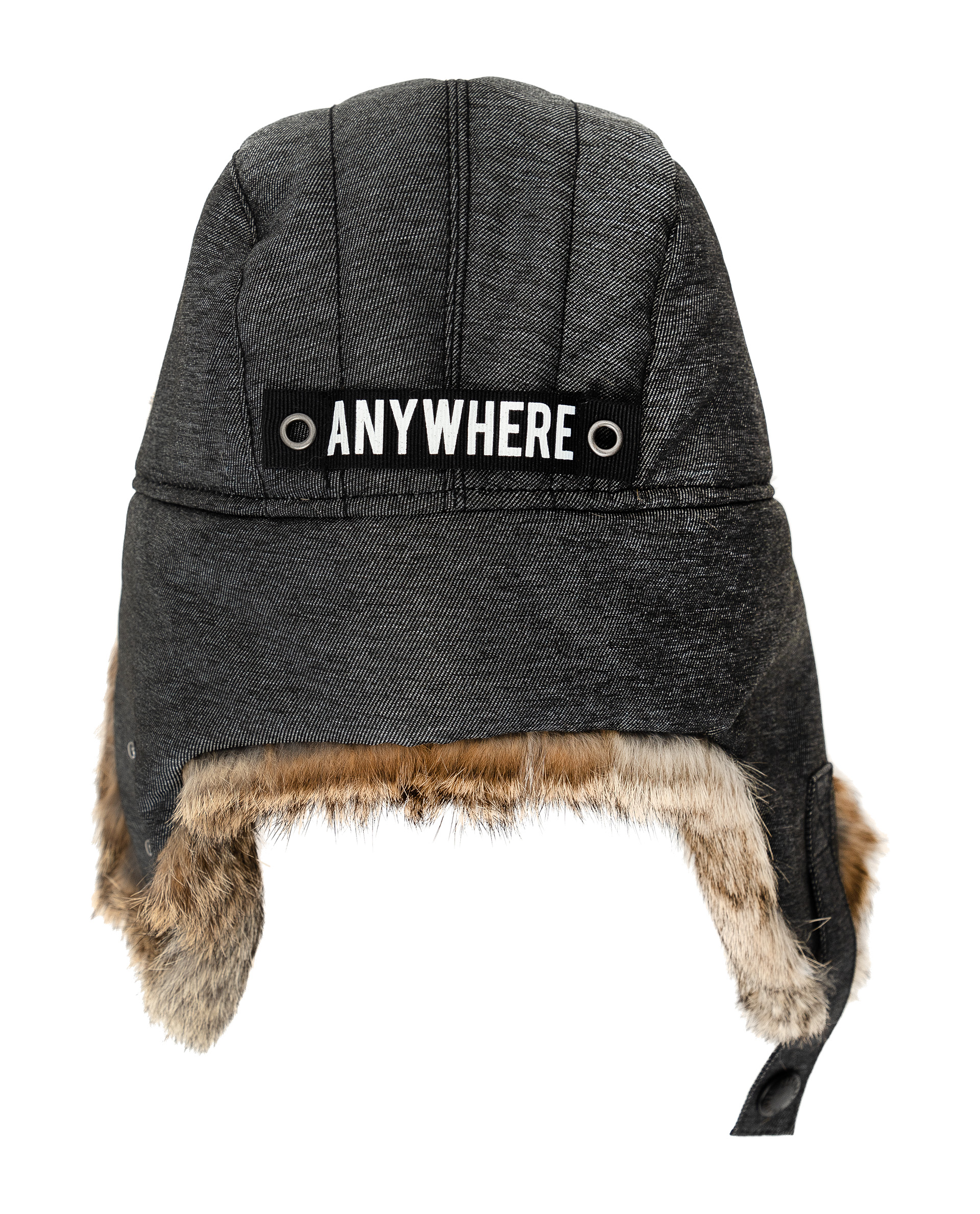 фото Серая шапка-ушанка gulliver