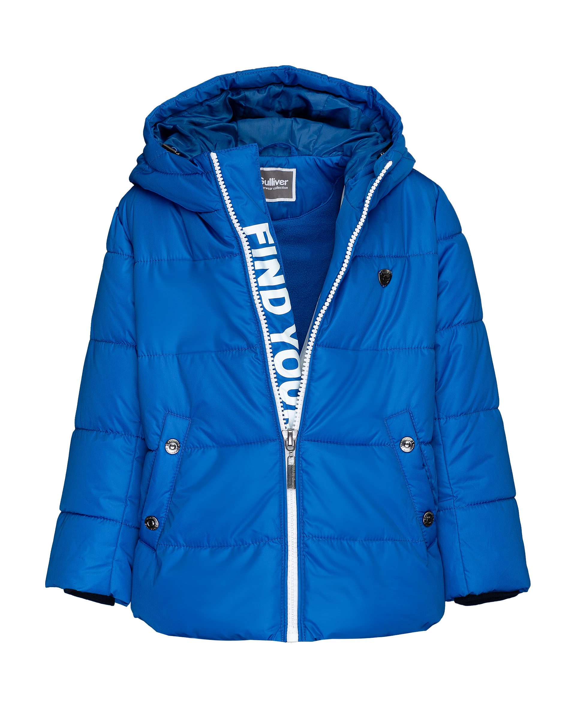 Синяя зимняя куртка Gulliver 21906BMC4102, размер 98, цвет синий - фото 4