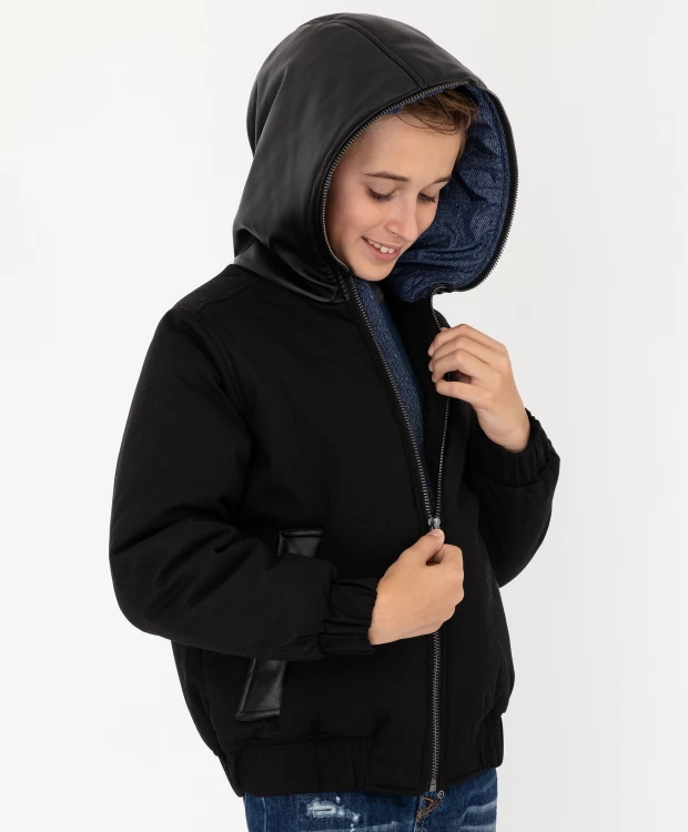 Черная демисезонная куртка Gulliver (152), размер 152, цвет черный Черная демисезонная куртка Gulliver (152) - фото 9