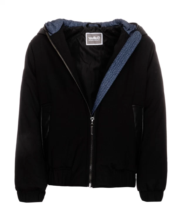 Черная демисезонная куртка Gulliver (164), размер 164, цвет черный Черная демисезонная куртка Gulliver (164) - фото 5