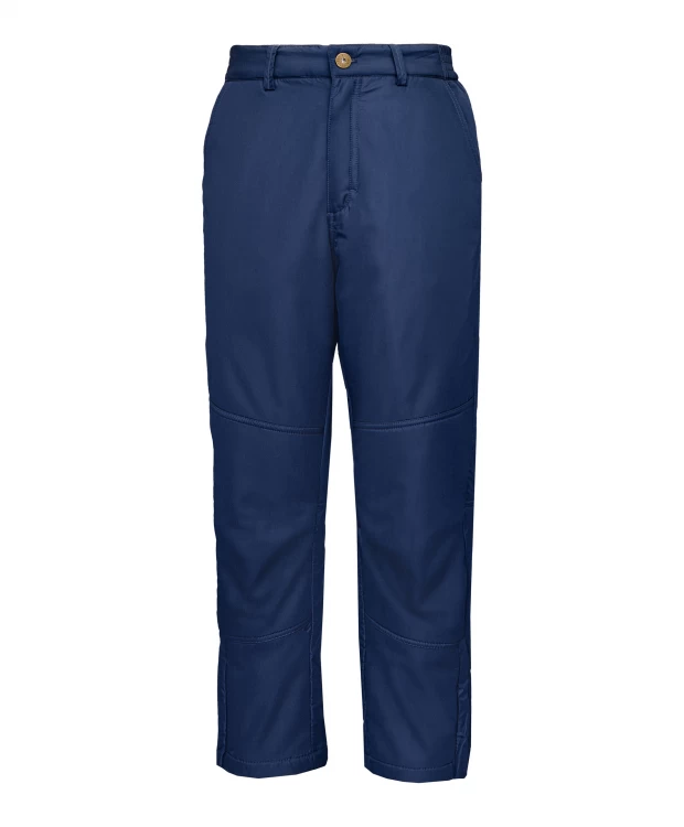 Синие утепленные демисезонные брюки Gulliver (152)