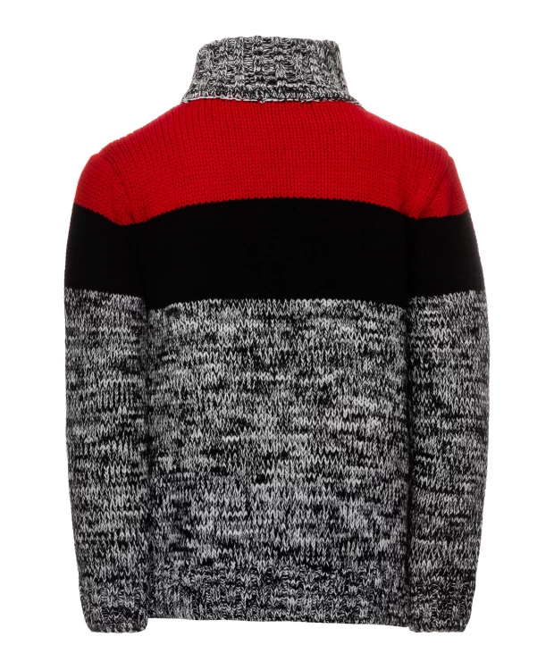 фото Серо-красный свитер gulliver (134)