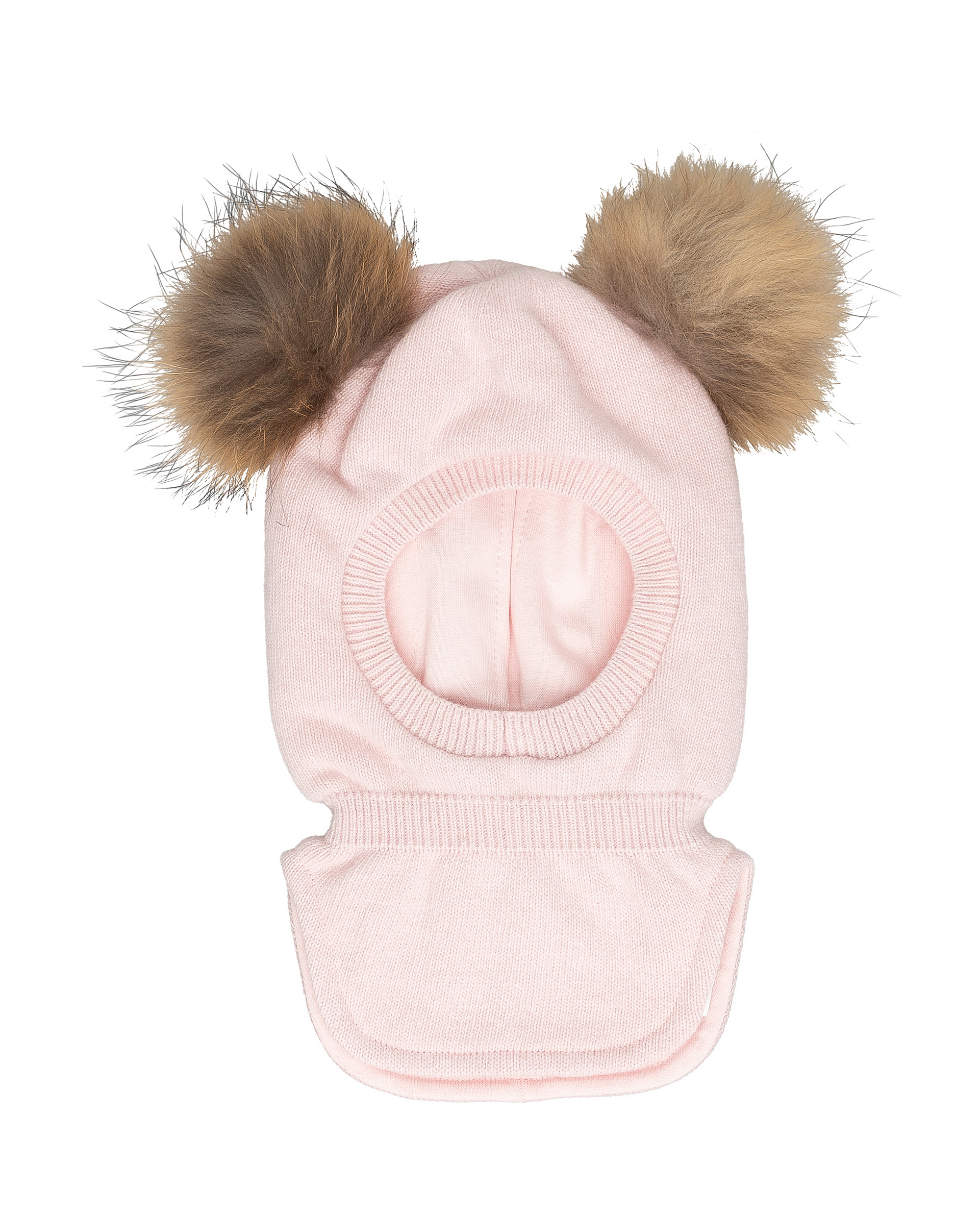 фото Розовая шапка-шлем с помпонами gulliver gulliver baby