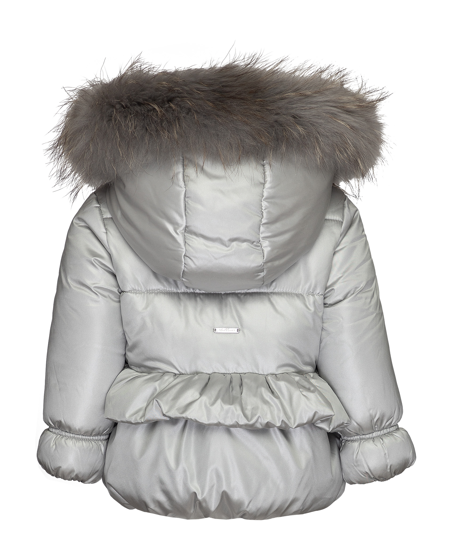 фото Зимняя куртка серебряного цвета gulliver gulliver baby