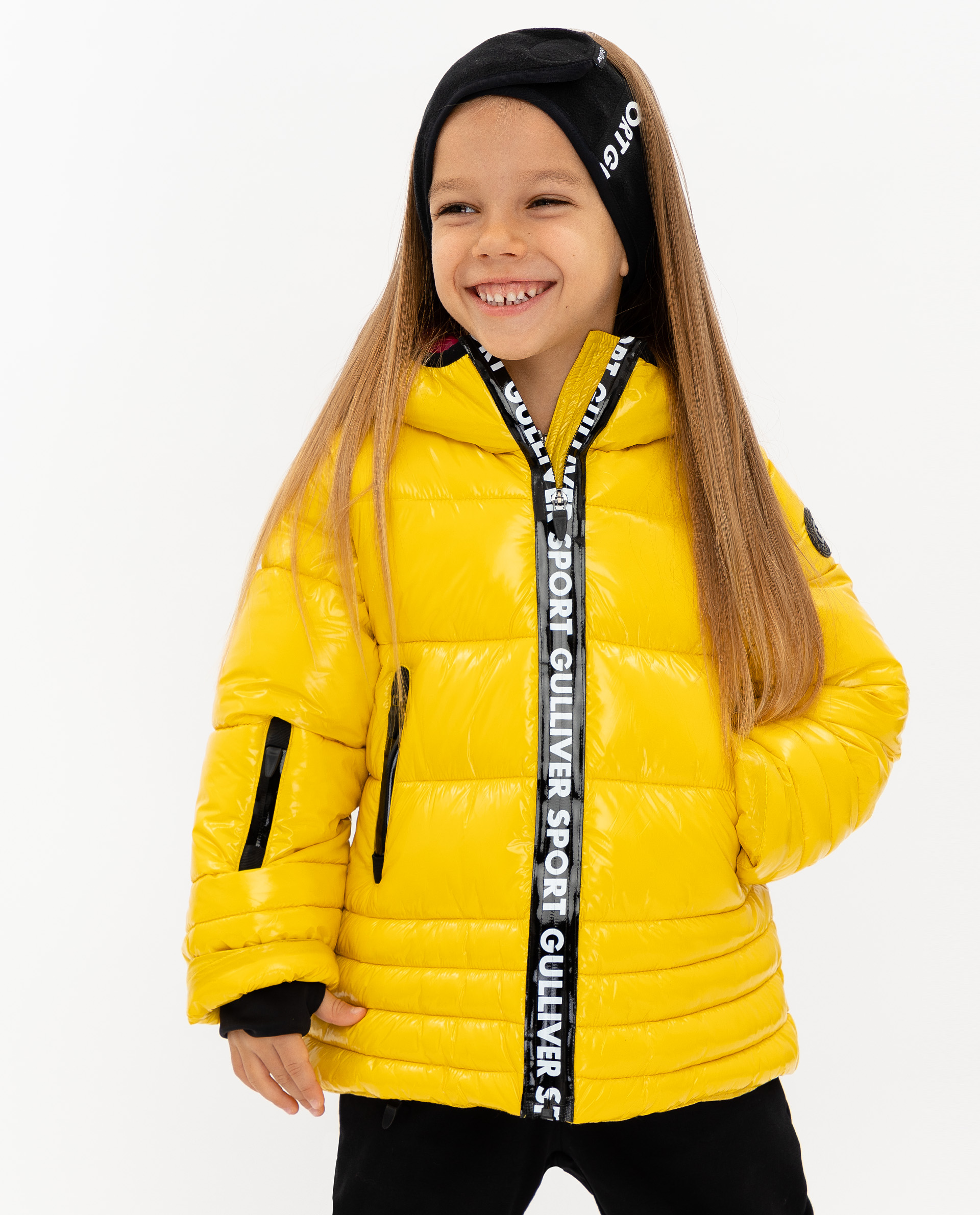 Купить 219FGC4102, Куртка с отстегивающимися рукавами Gulliver, желтый, 110, Женский, ОСЕНЬ/ЗИМА 2019-2020 (shop: GulliverMarket Gulliver Market)