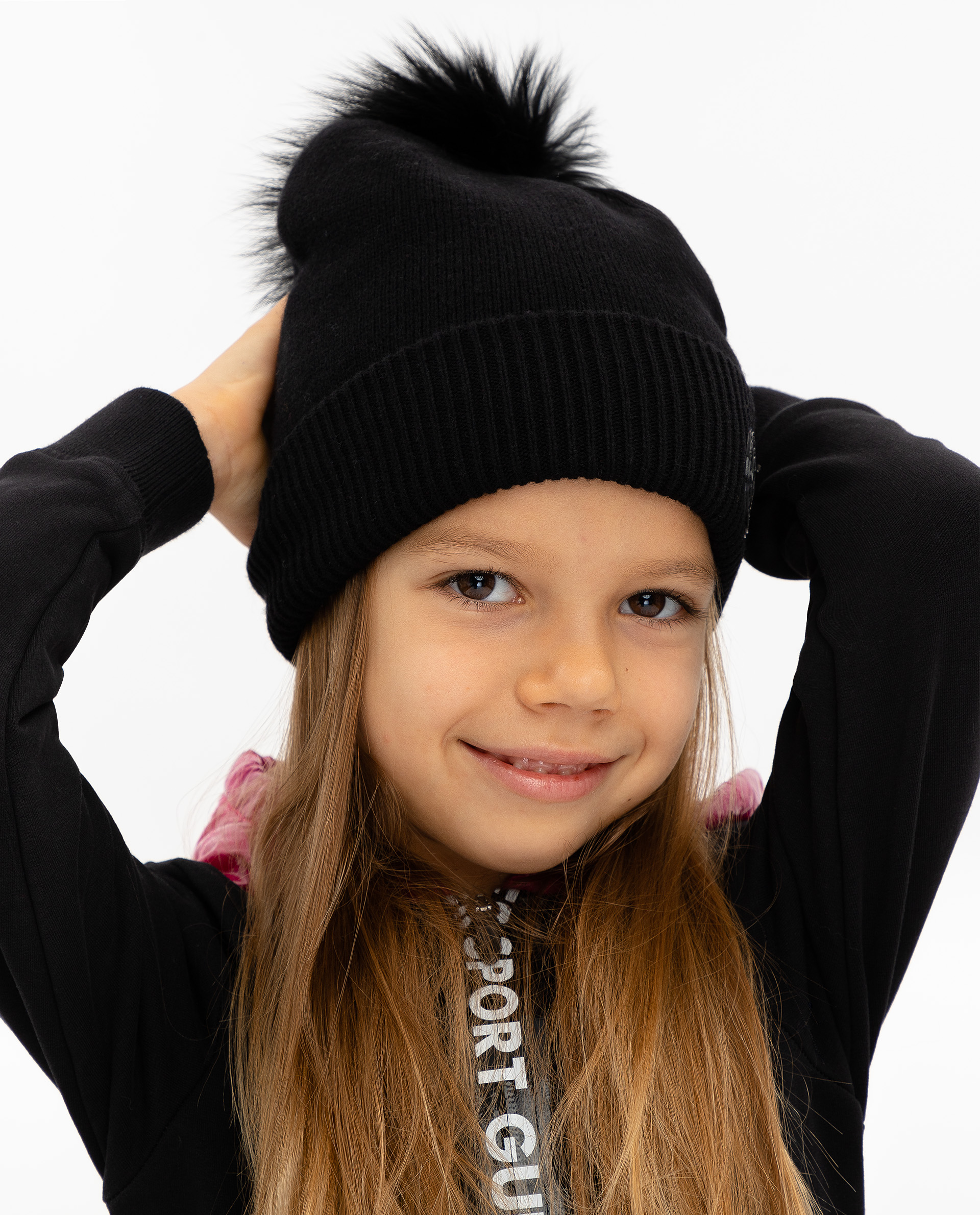 фото Двойная вязаная шапка gulliver