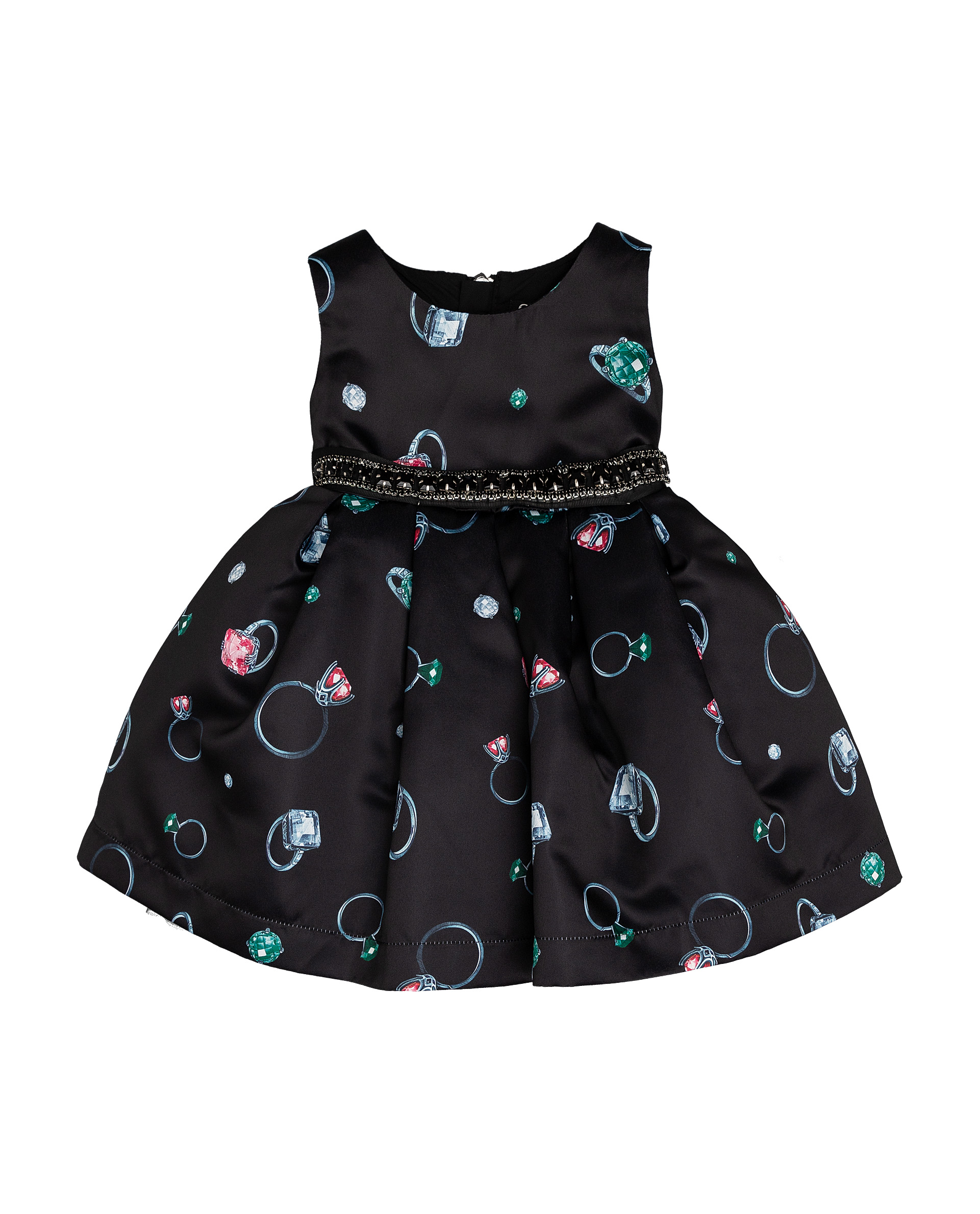Купить 219GPGBC2502, Черное нарядное платье с орнаментом Gulliver, Gulliver Baby, черный, 74, Женский, ОСЕНЬ/ЗИМА 2020-2021 (shop: GulliverMarket Gulliver Market)