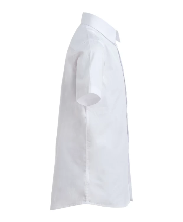 фото Белая рубашка с коротким рукавом gulliver (122)