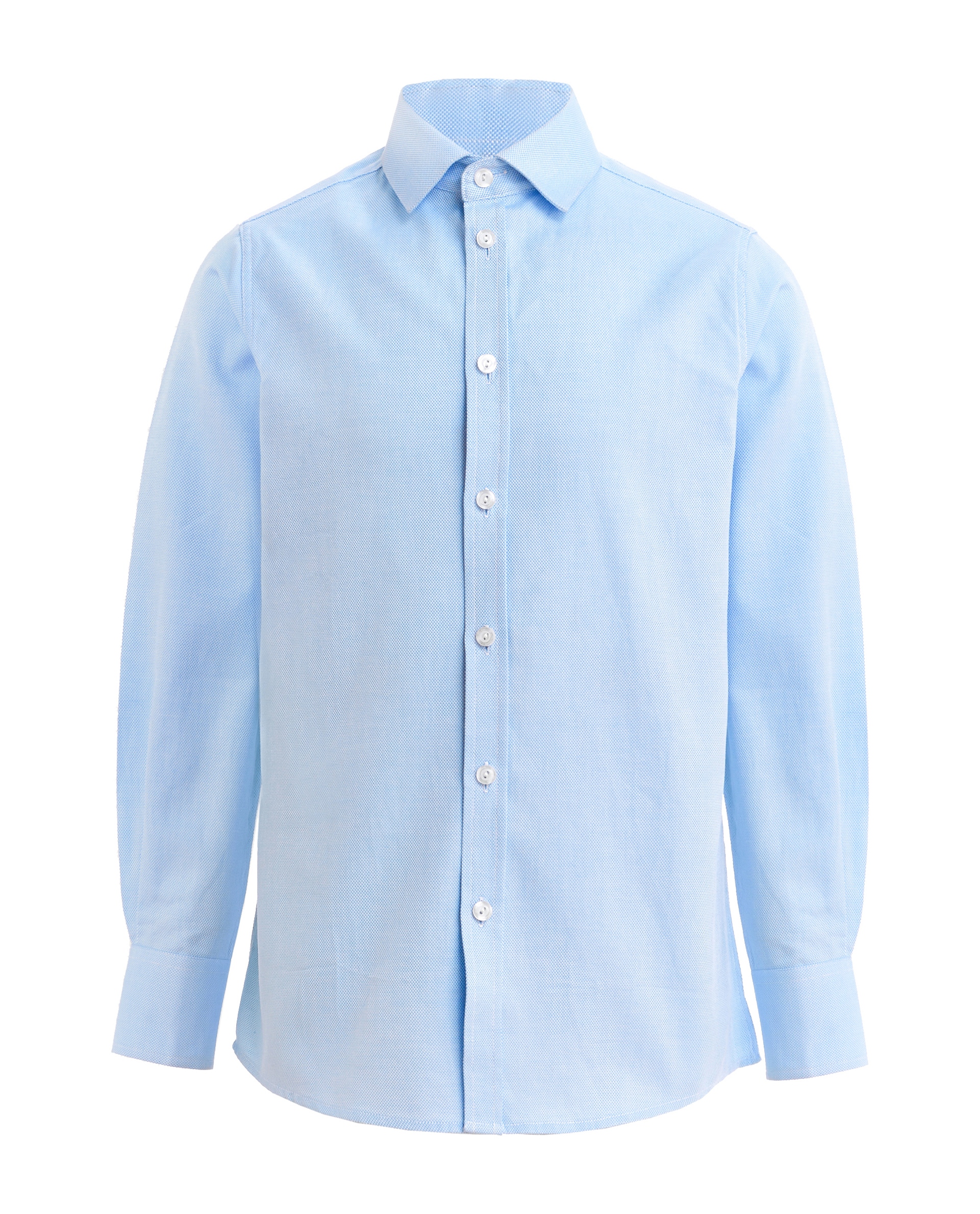 Голубая фактурная рубашка Gulliver