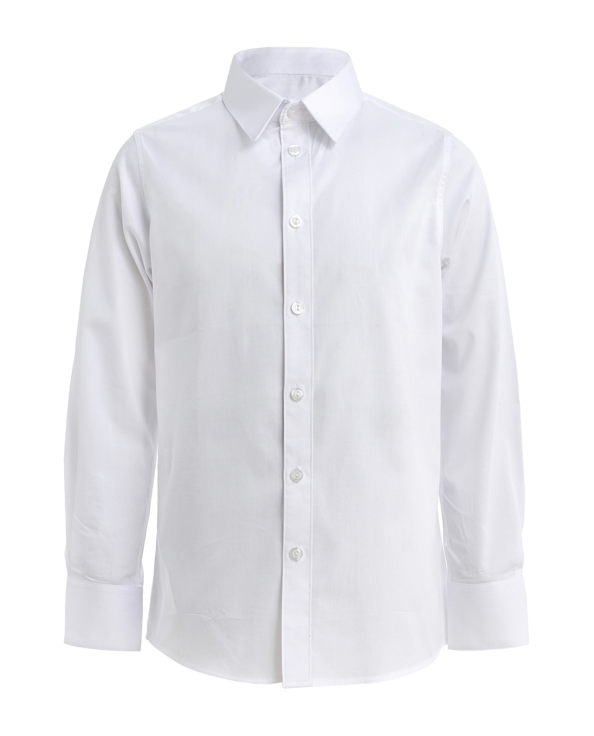 фото Белая рубашка с длинным рукавом gulliver