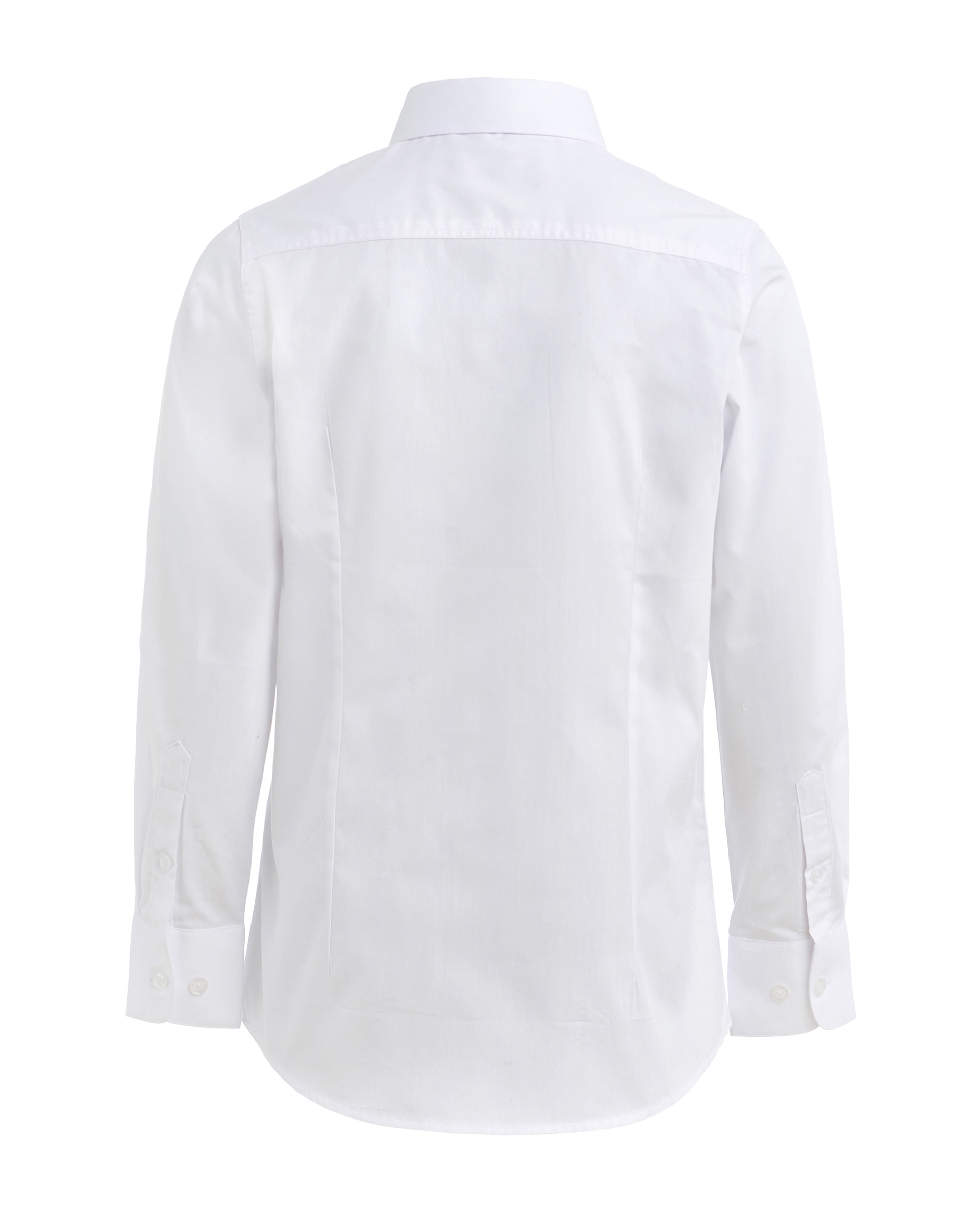 фото Белая рубашка с длинным рукавом gulliver