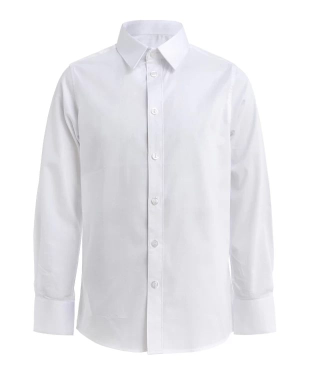 фото Белая рубашка с длинным рукавом gulliver (170)