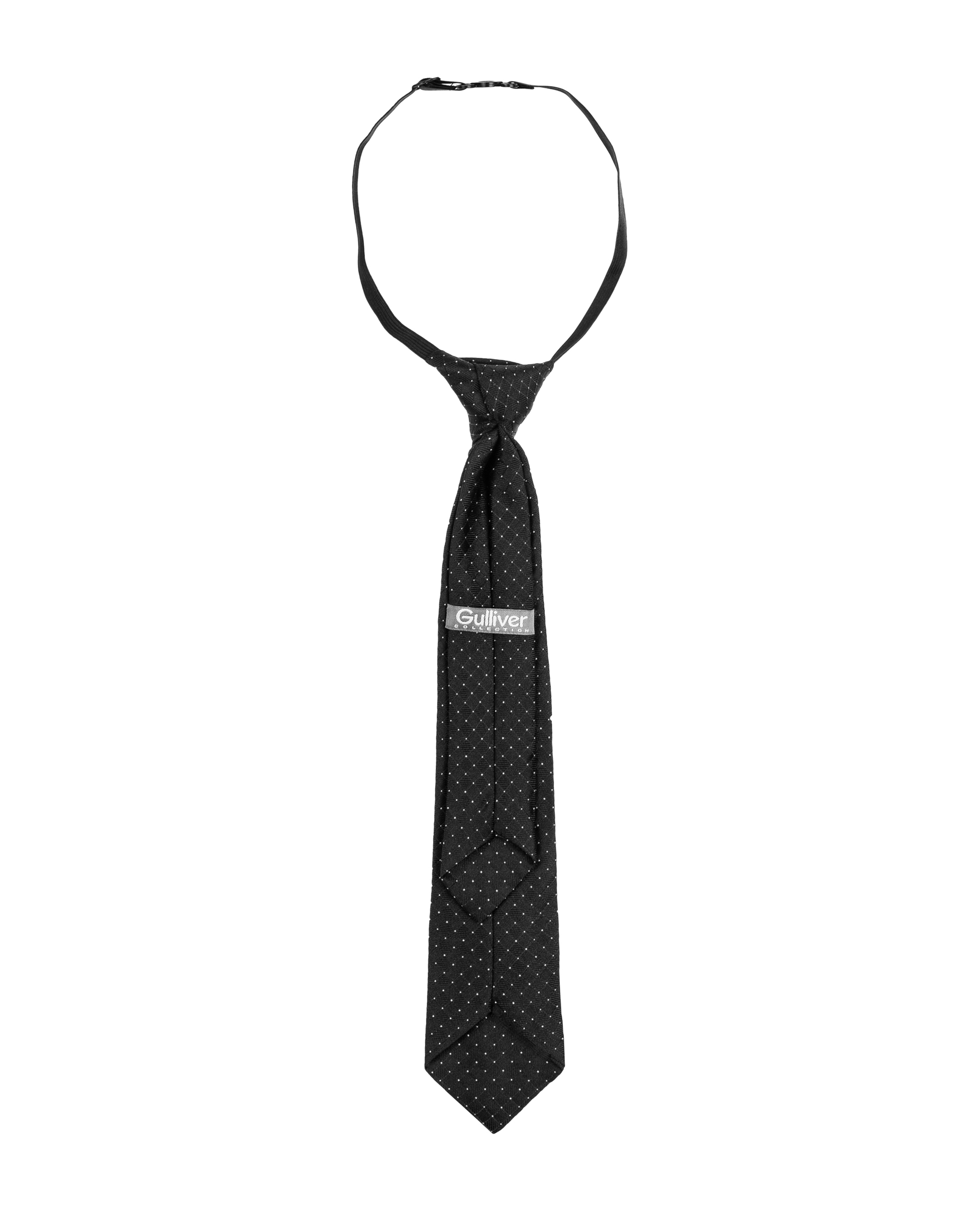 фото Черный галстук на резинке gulliver