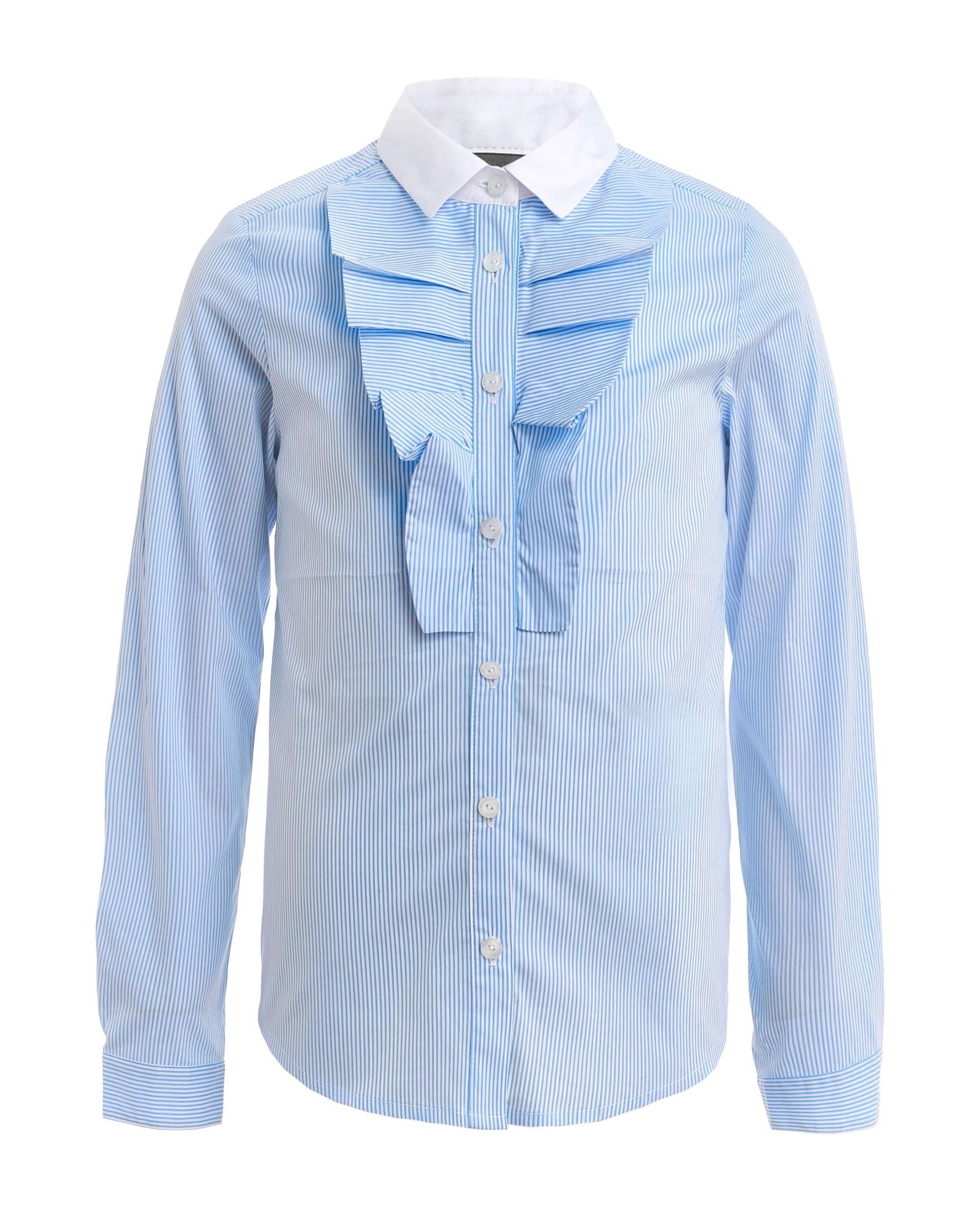 Голубая блузка с длинным рукавом Gulliver