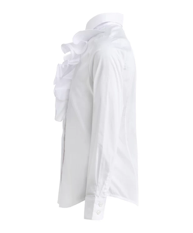 фото Белая блузка с воланом gulliver (128)