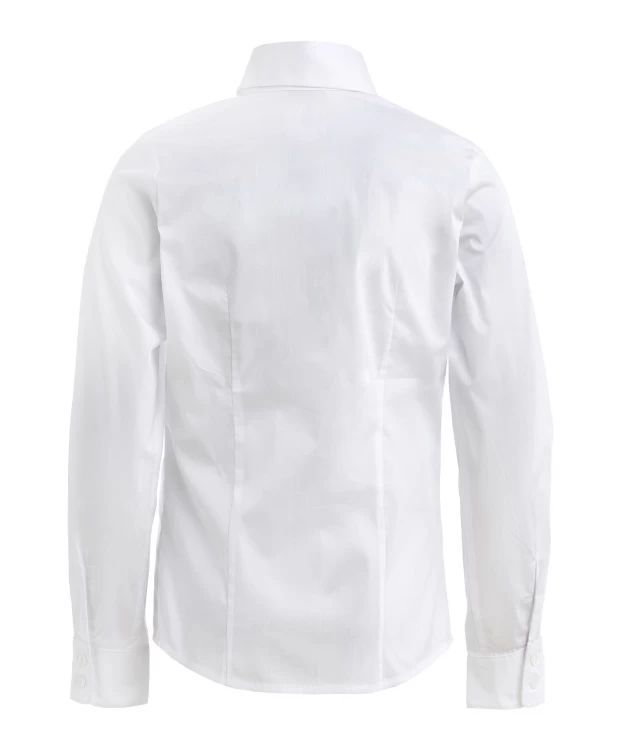 фото Белая блузка с воланом gulliver (128)
