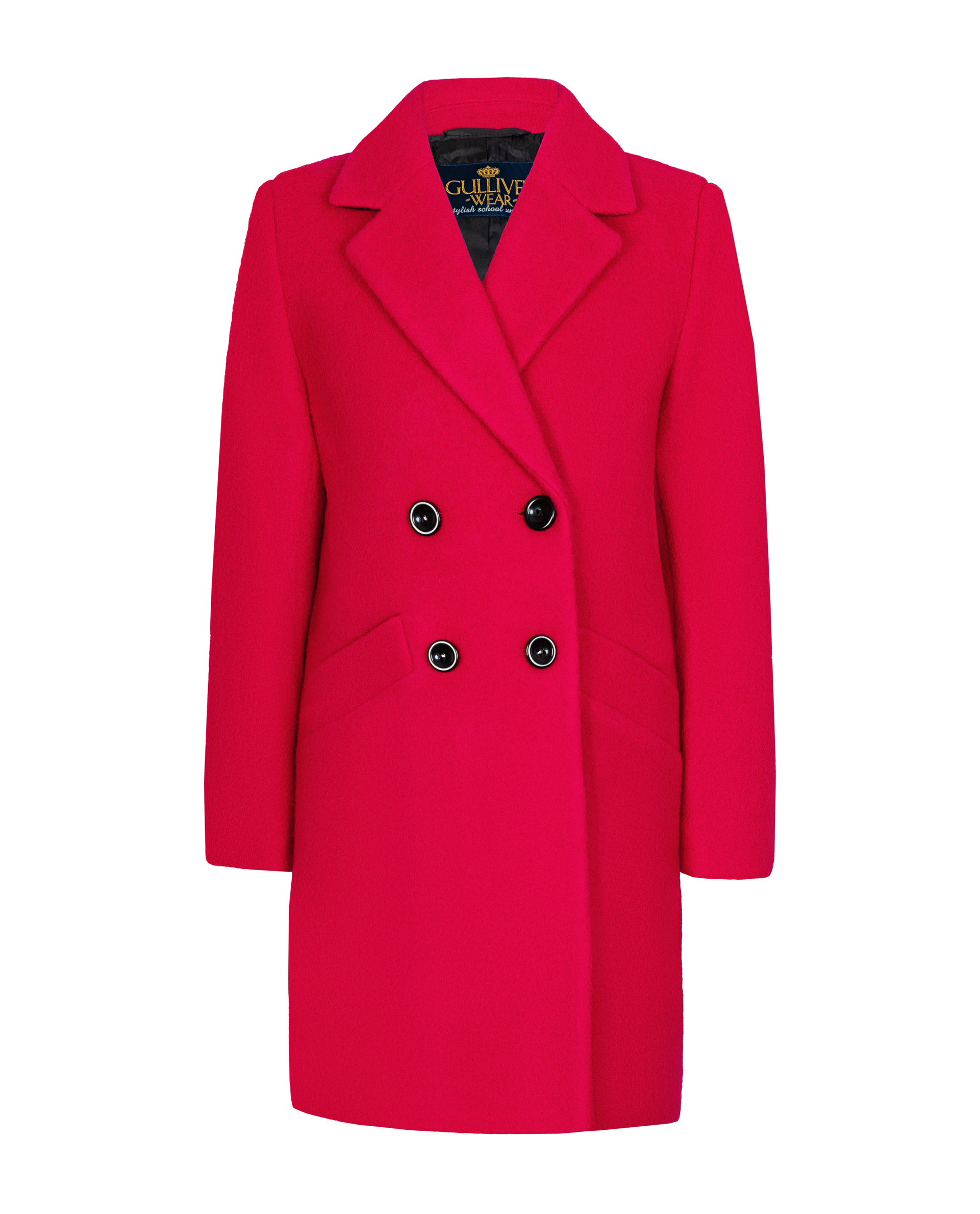 Шерстяное пальто Gulliver 219GSGC4503, размер 122, цвет розовый - фото 1