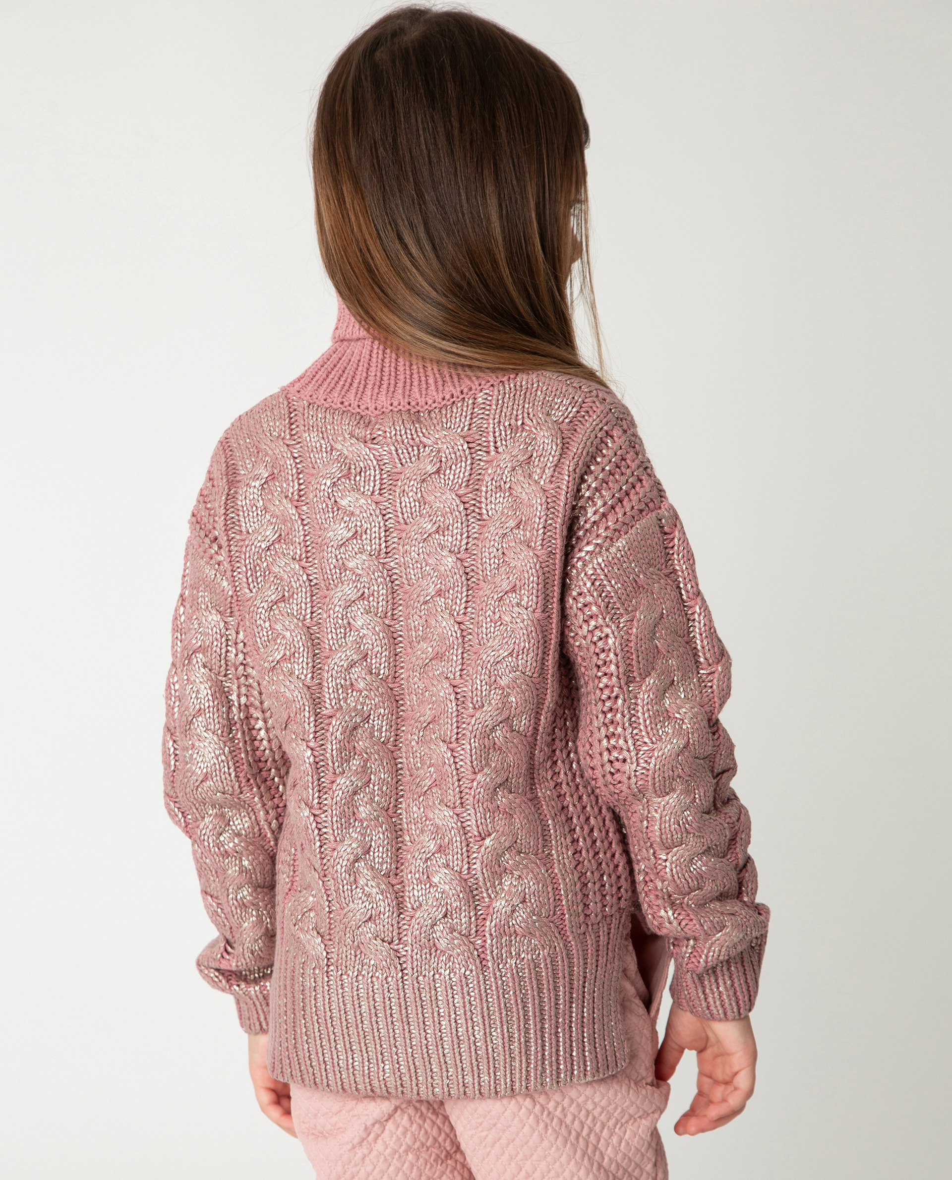 фото Розовый свитер теплый gulliver