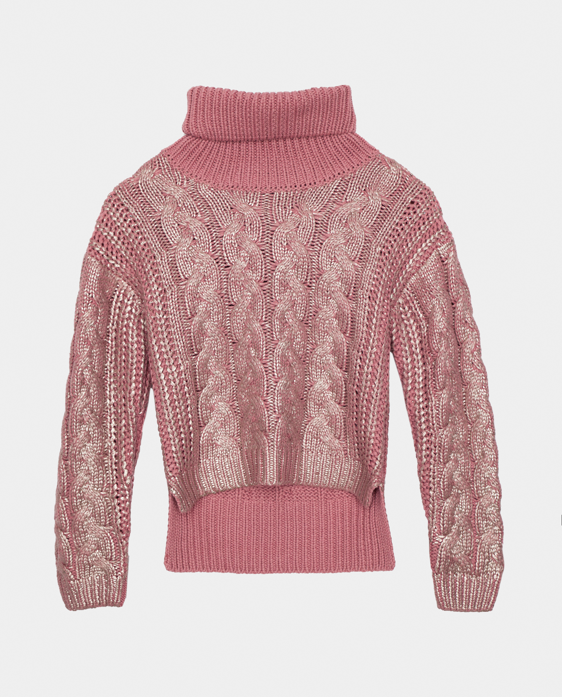 фото Розовый свитер теплый gulliver
