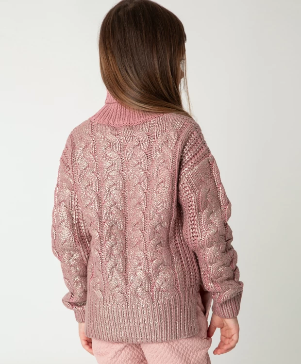 фото Розовый свитер теплый gulliver (128)
