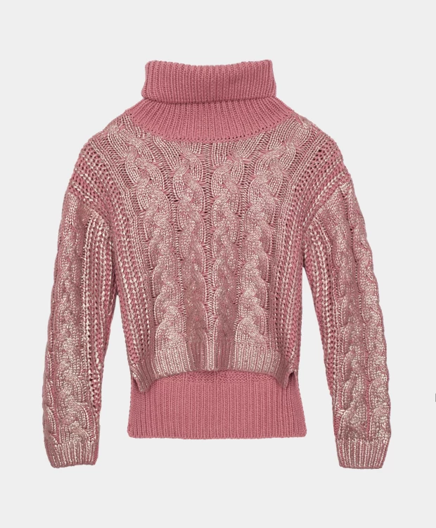 фото Розовый свитер теплый gulliver (128)