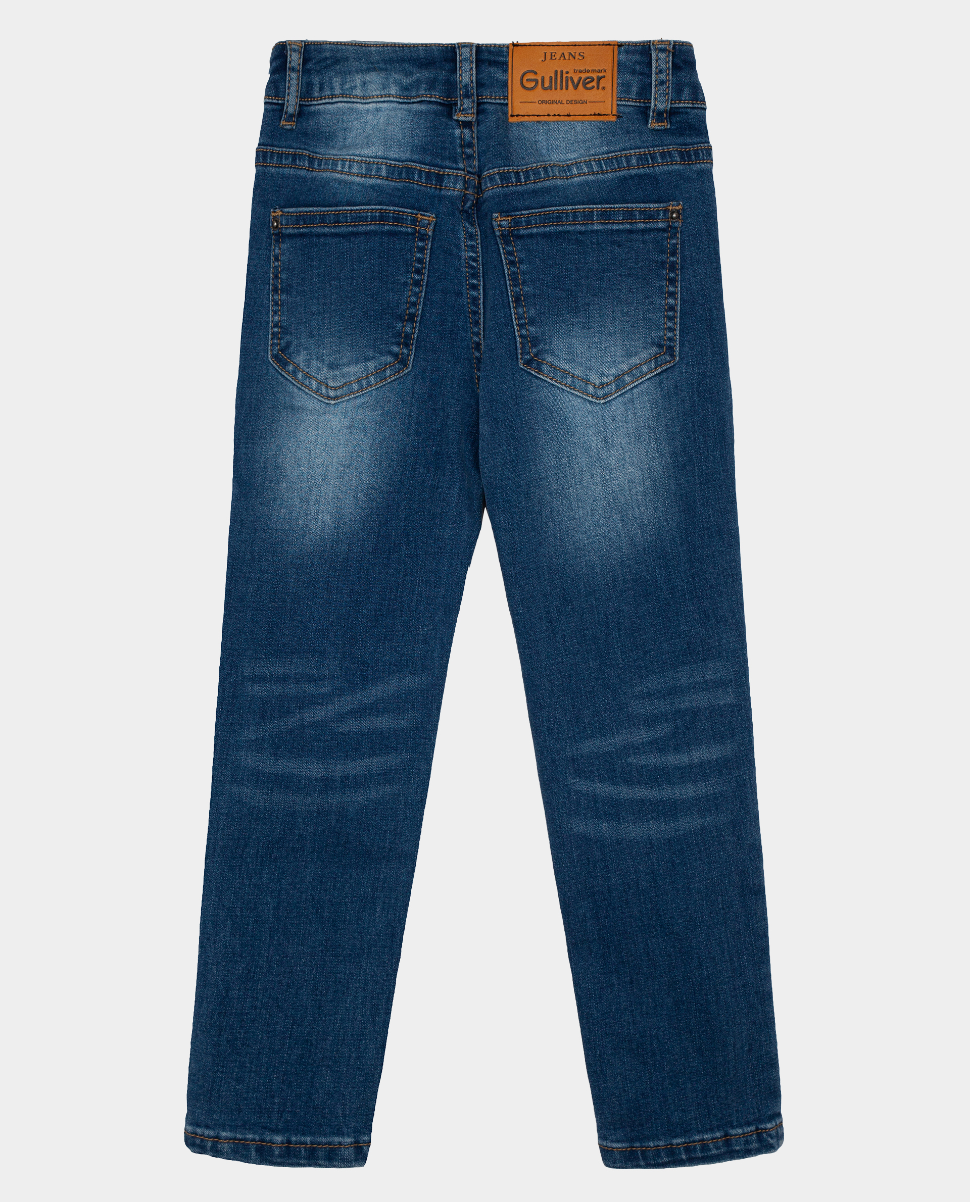 Голубые джинсы Gulliver 22002GMC6302, размер 98, цвет голубой slim / узкие - фото 4