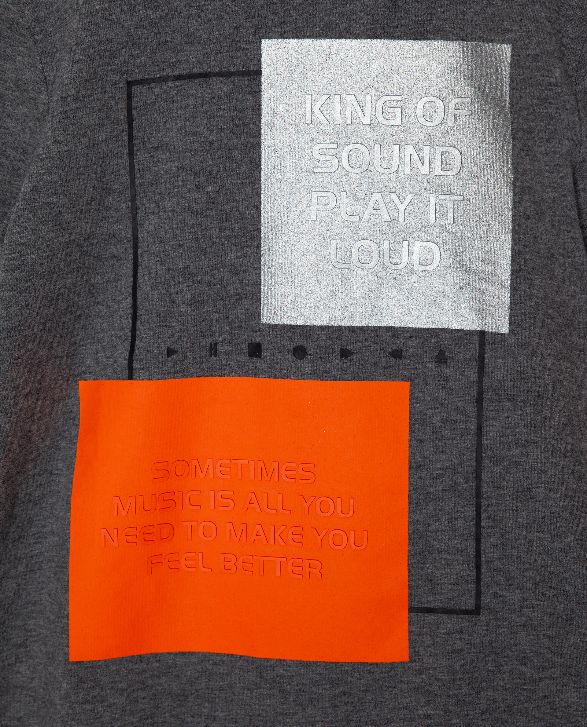 фото Серая футболка с длинным рукавом gulliver