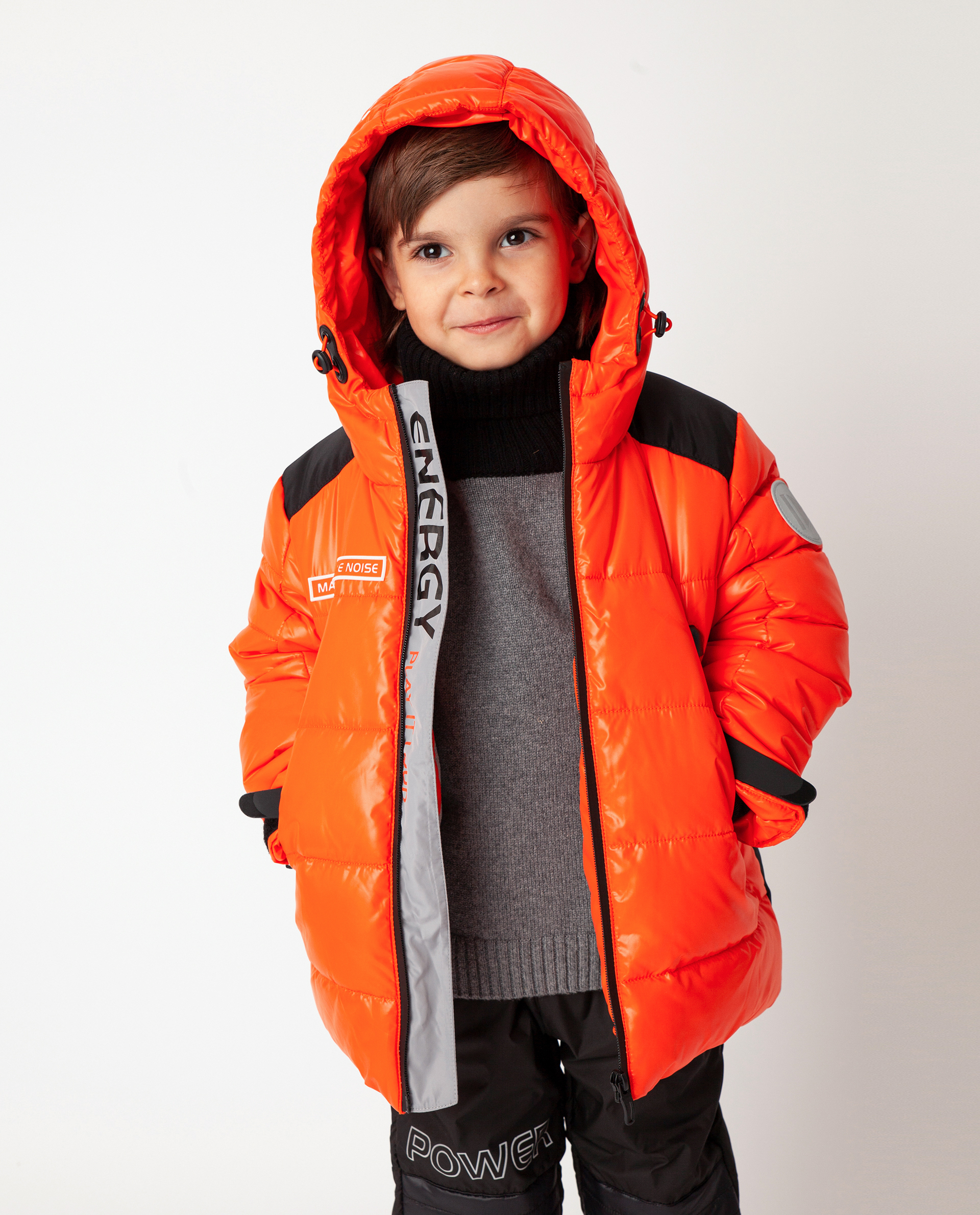 Купить 22006BMC4102, Оранжевая куртка зимняя Gulliver, оранжевый, 110, Полиэстер, Мужской, Зима, ОСЕНЬ/ЗИМА 2020-2021 (shop: GulliverMarket Gulliver Market)