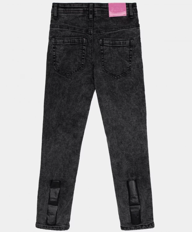 фото Черные джинсы утепленные gulliver (170)