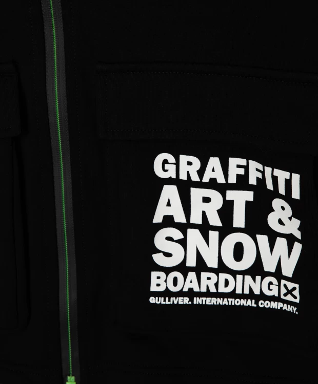 фото Черная толстовка gulliver (164)