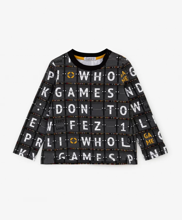 

Футболка с длинным рукавом и шрифтовым принтом Gulliver, Серый, Футболка с длинным рукавом и шрифтовым принтом Gulliver (80)