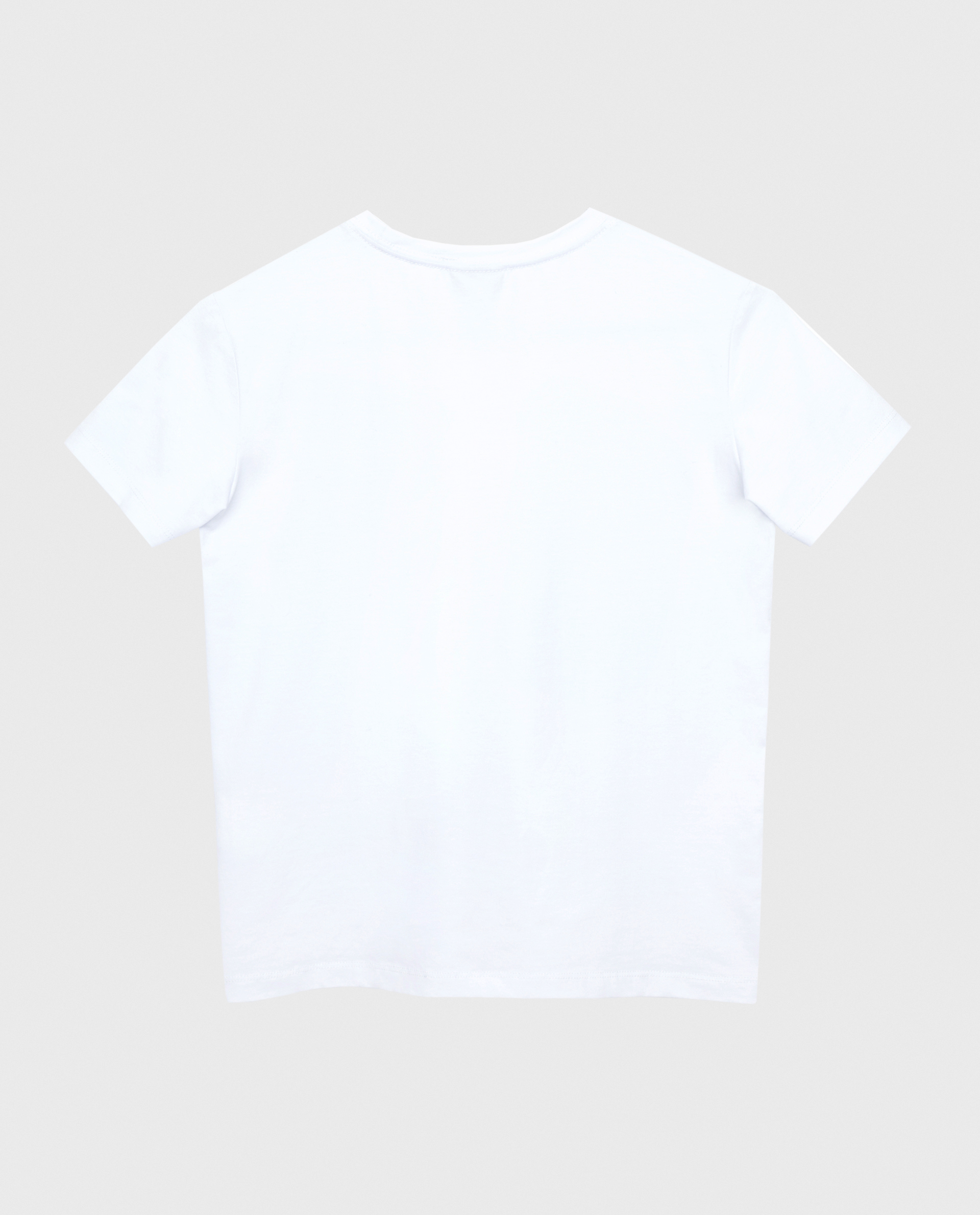 Белая футболка Gulliver 220GSBC1201, размер 146, цвет белый - фото 4